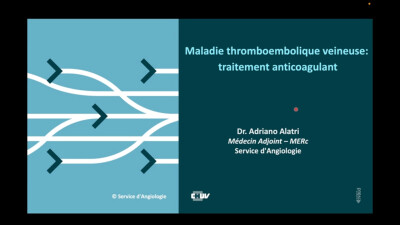 MTEV : traitement anticoagulant
