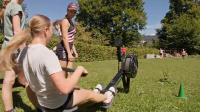 Rudern - Spielgrundformen: Stafettenspiele: «Beach Sprint»